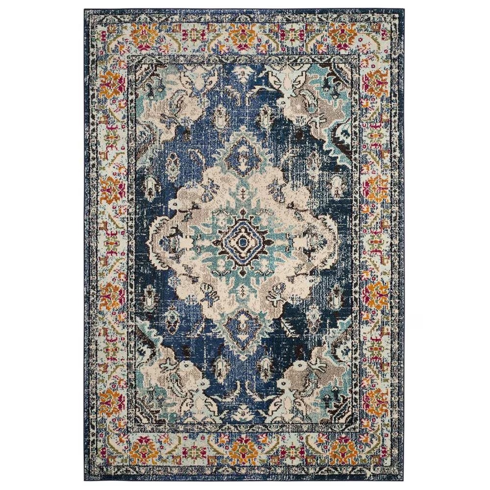 Safavieh Monaco MNC243N-1115 11' x 15' Navy/Light Blue Area Rug