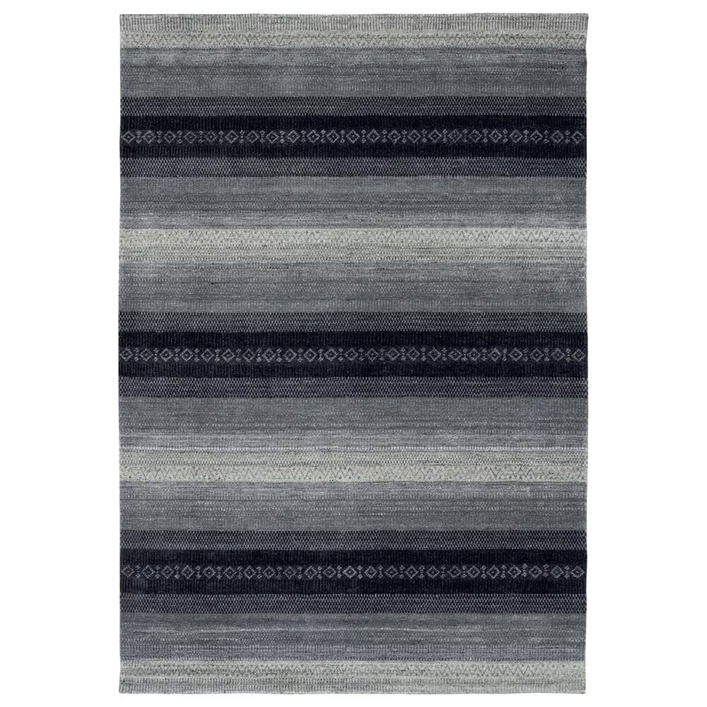 Radici USA Sondrio 6' x 9' Black Area Rug