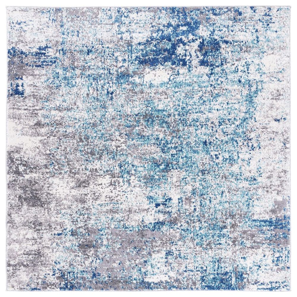 Safavieh Aston6'7" Square Light Blue and Grey Area Rug