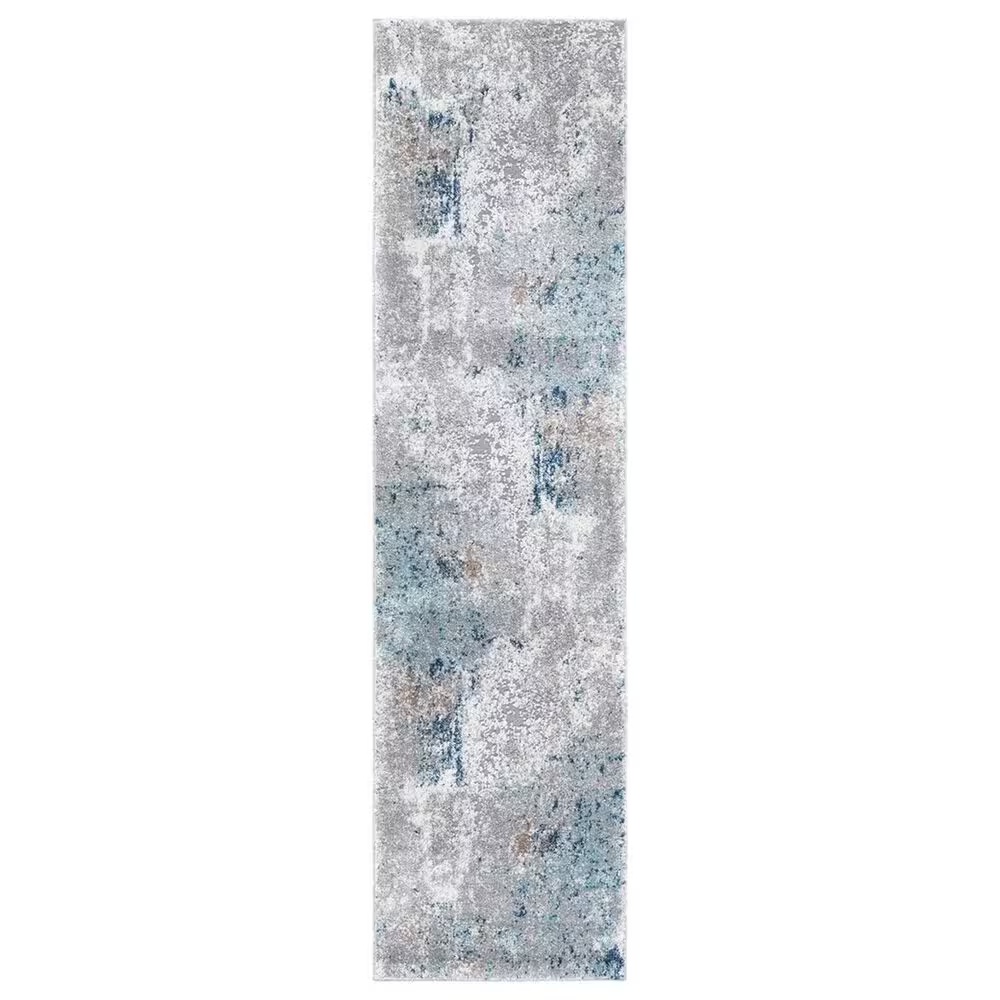 Safavieh Aston 2' x 8' Grey and Blue Runner
