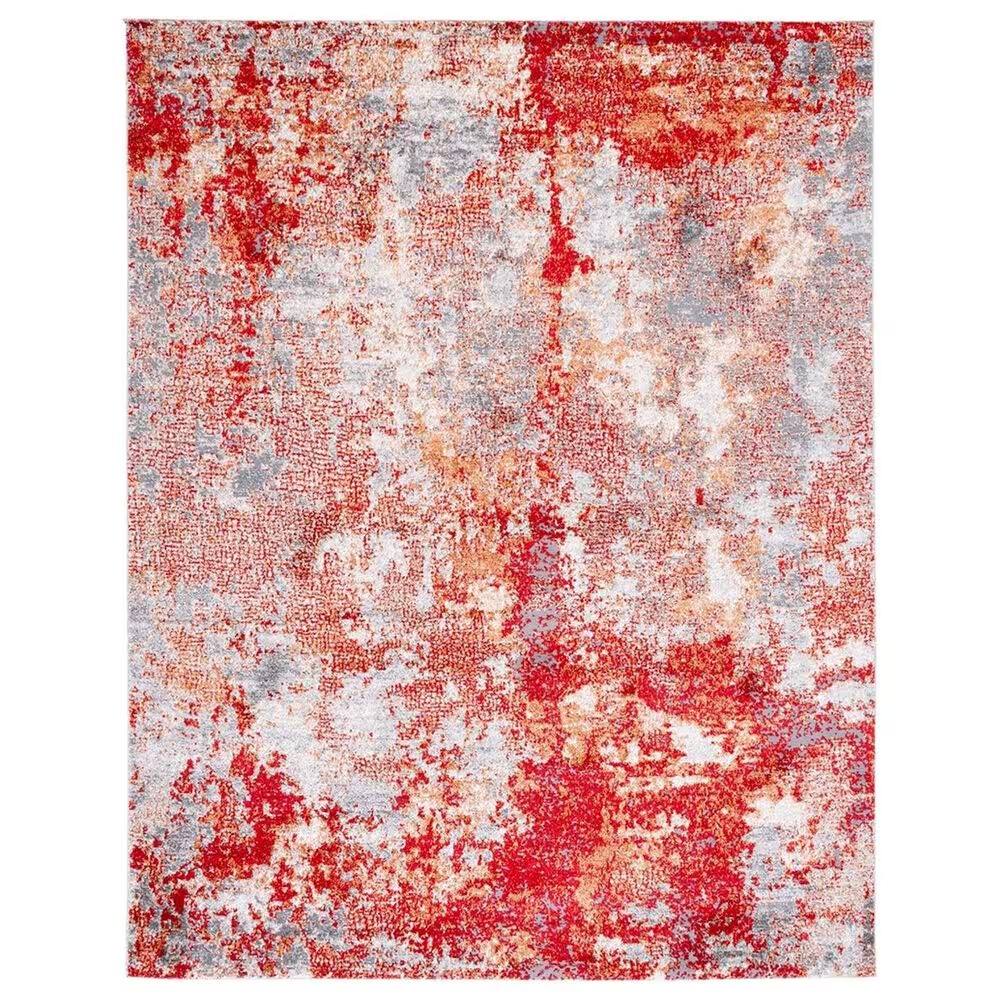 Safavieh Aston 8' x 10' Red and Grey Area Rug