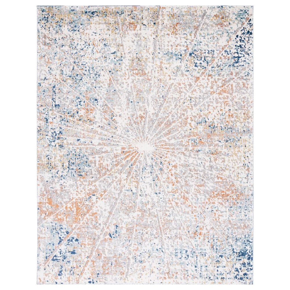 Safavieh Aston ASN728 9' x 12' Ivory and Navy Area Rug