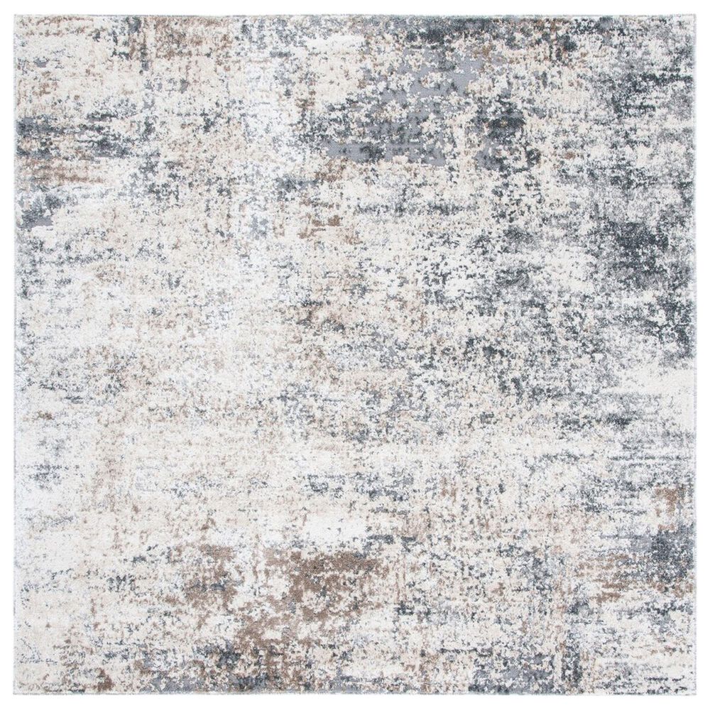 Safavieh Aston ASN705 3' Square Ivory and Grey Area Rug