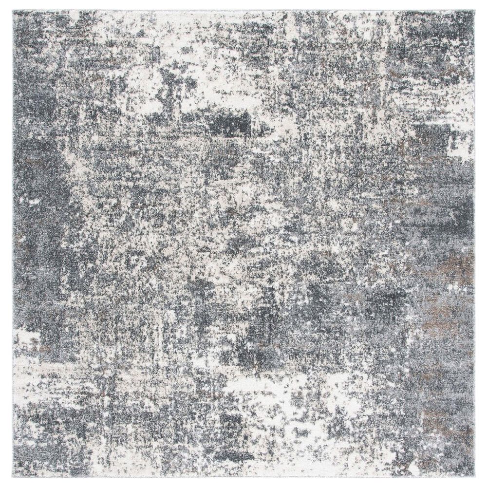 Safavieh Aston 6'7" Square Grey and Ivory Area Rug