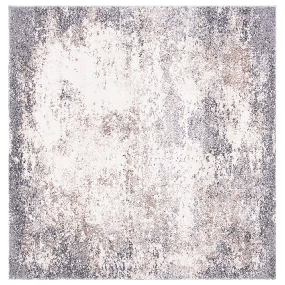 Safavieh Aston ASN707 6'7" Square Grey and Ivory Area Rug