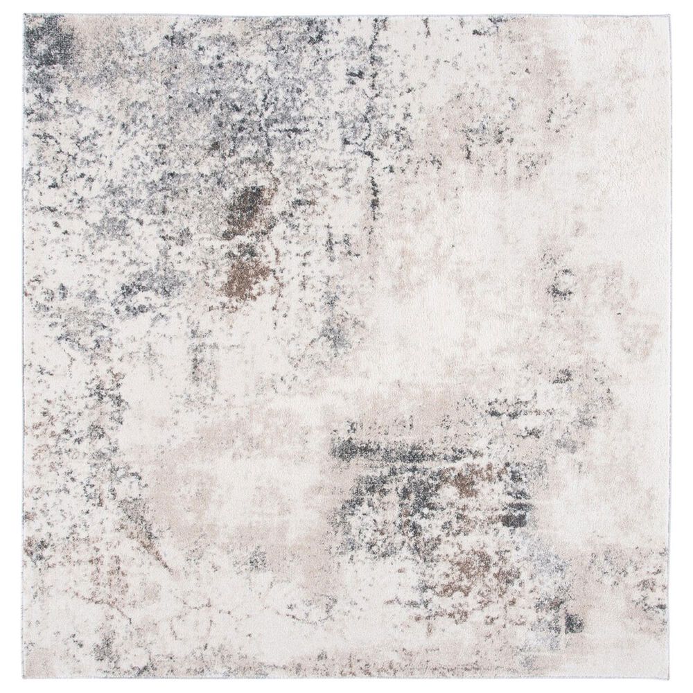 Safavieh AstonASN708 6'7" Square Ivory and Grey Area Rug
