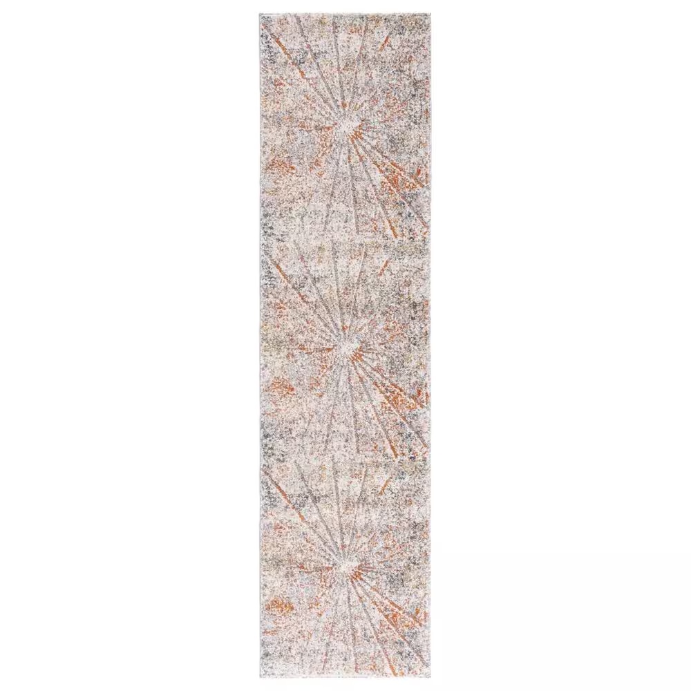 Safavieh Aston ASN728 2' x 8' Ivory and Grey Runner