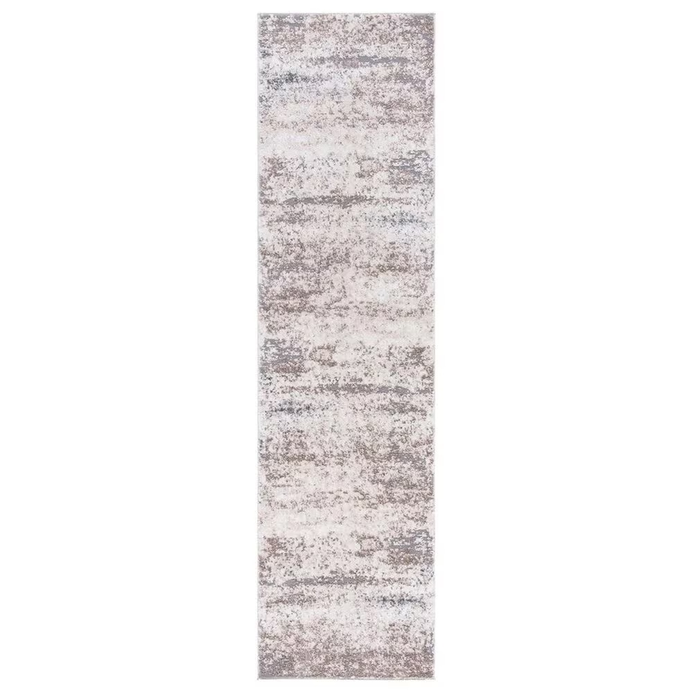 Safavieh Aston ASN799 2' x 8' Ivory and Grey Runner