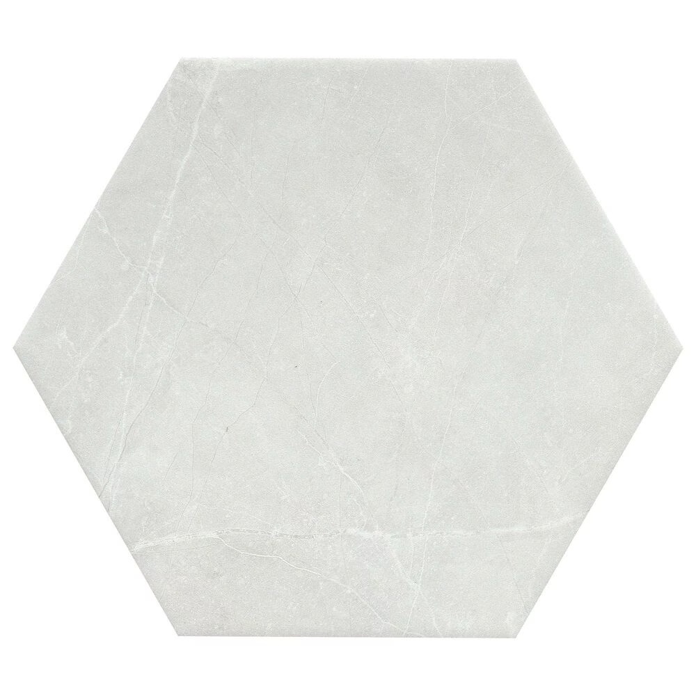 Emser Sterlina II Silver 8" x 10" Hexagon Porcelain Tile