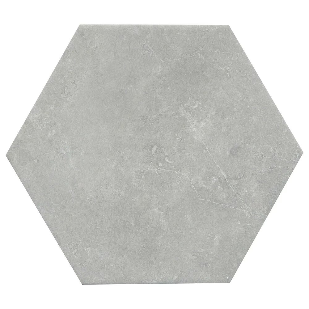 Emser Sterlina II Gray 8" x 10" Hexagon Porcelain Tile