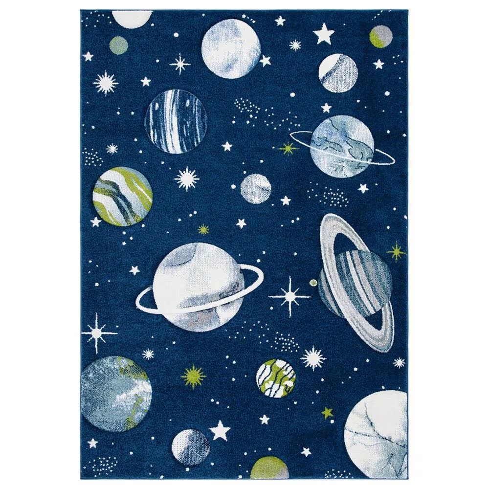 Safavieh Carousel CRK103 10' x 14' Navy and Ivory KidsArea Rug