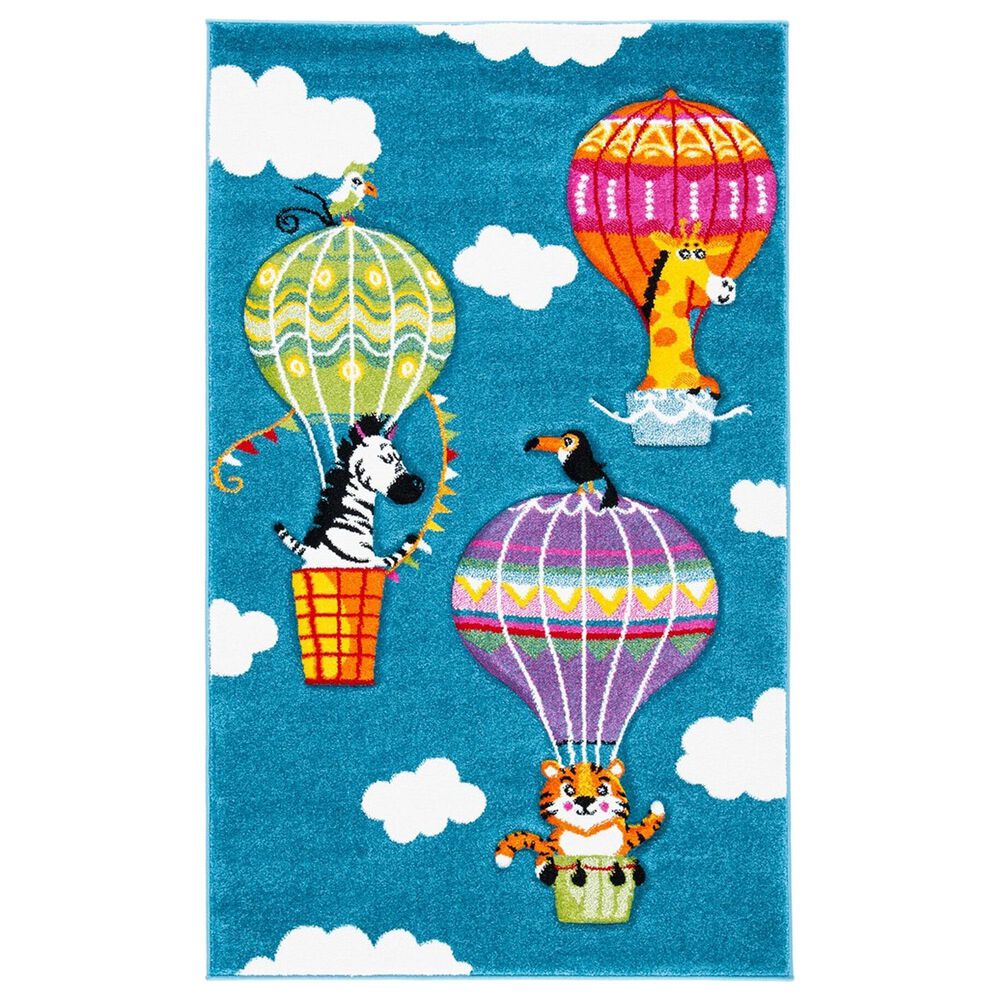 Safavieh Carousel 3'3" x 5'3" Blue and Green KidsArea Rug