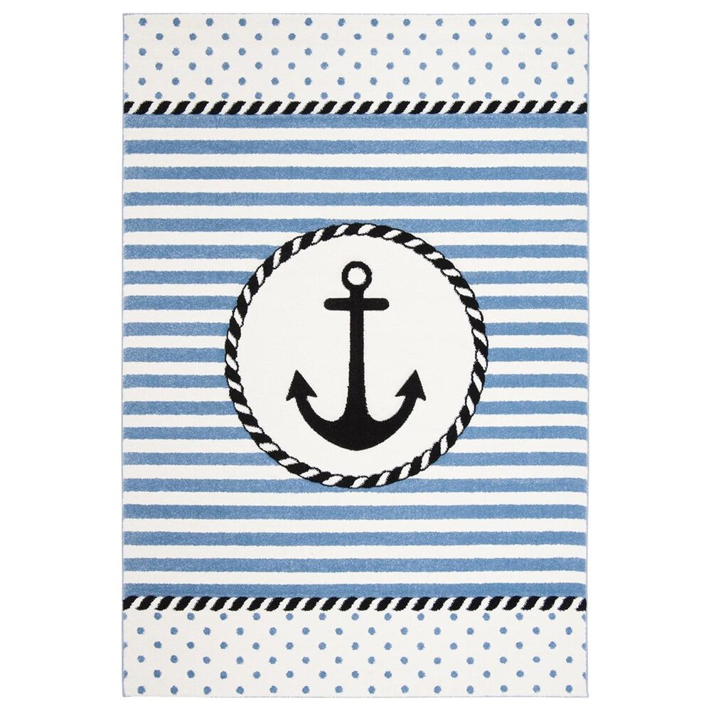 Safavieh Carousel 8' x 10' Ivory and Navy KidsArea Rug