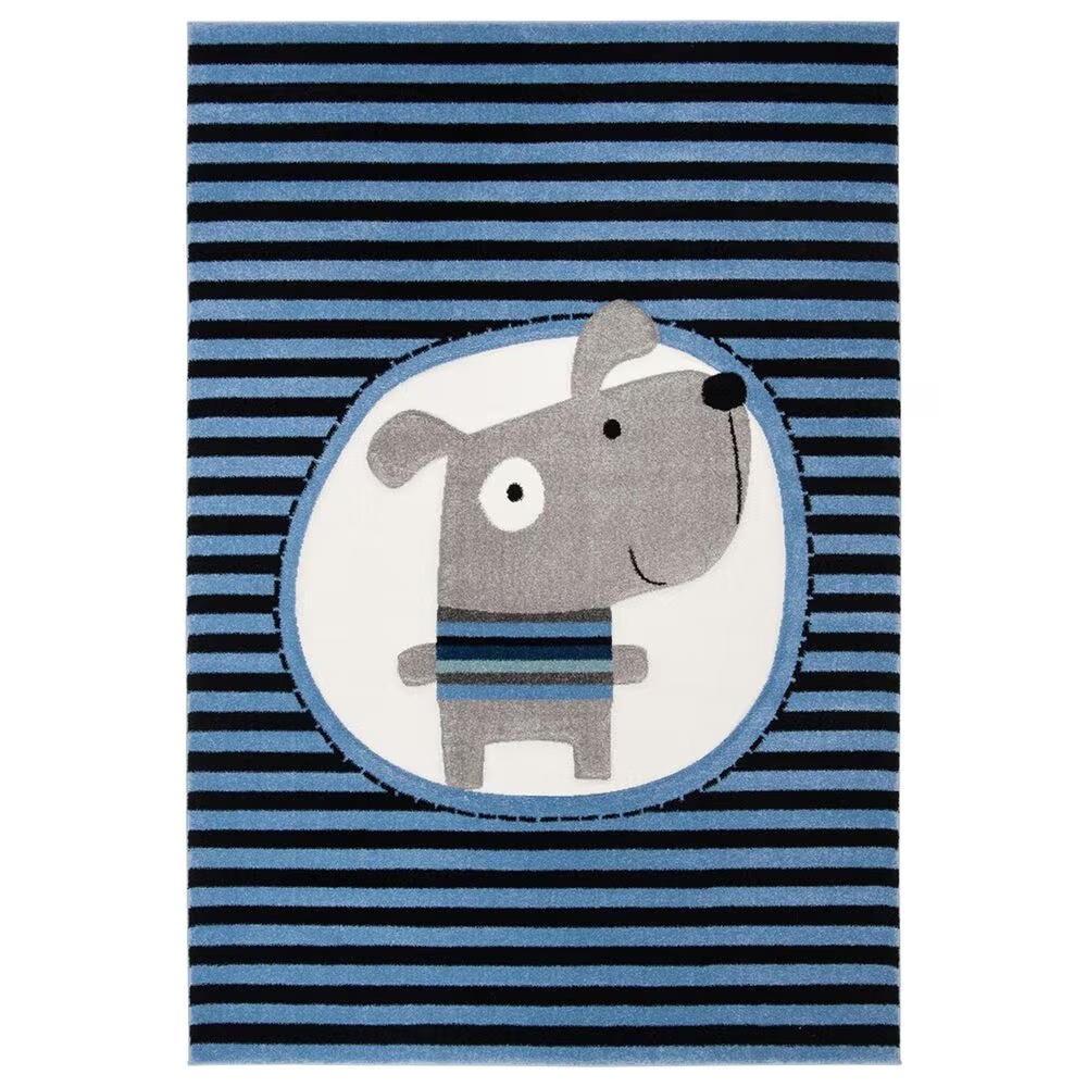 Safavieh Carousel Animals 8' x 10' Navy and Ivory KidsArea Rug