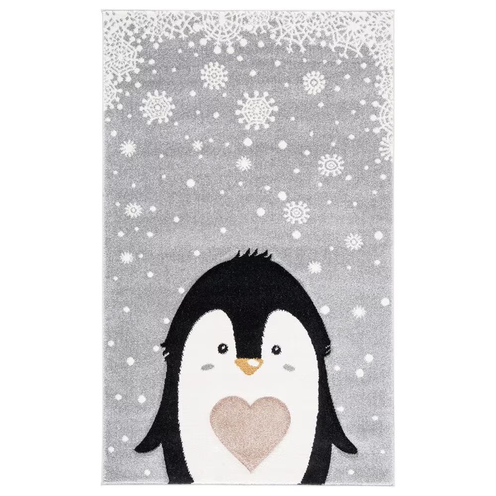 Safavieh Carousel 4' x 6' Light Grey and Black KidsArea Rug