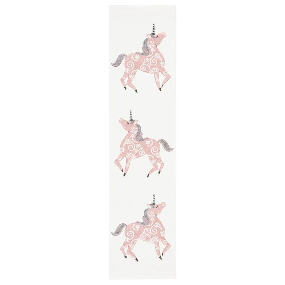Safavieh Carousel2' x 8' Ivory and Pink Kids Runner