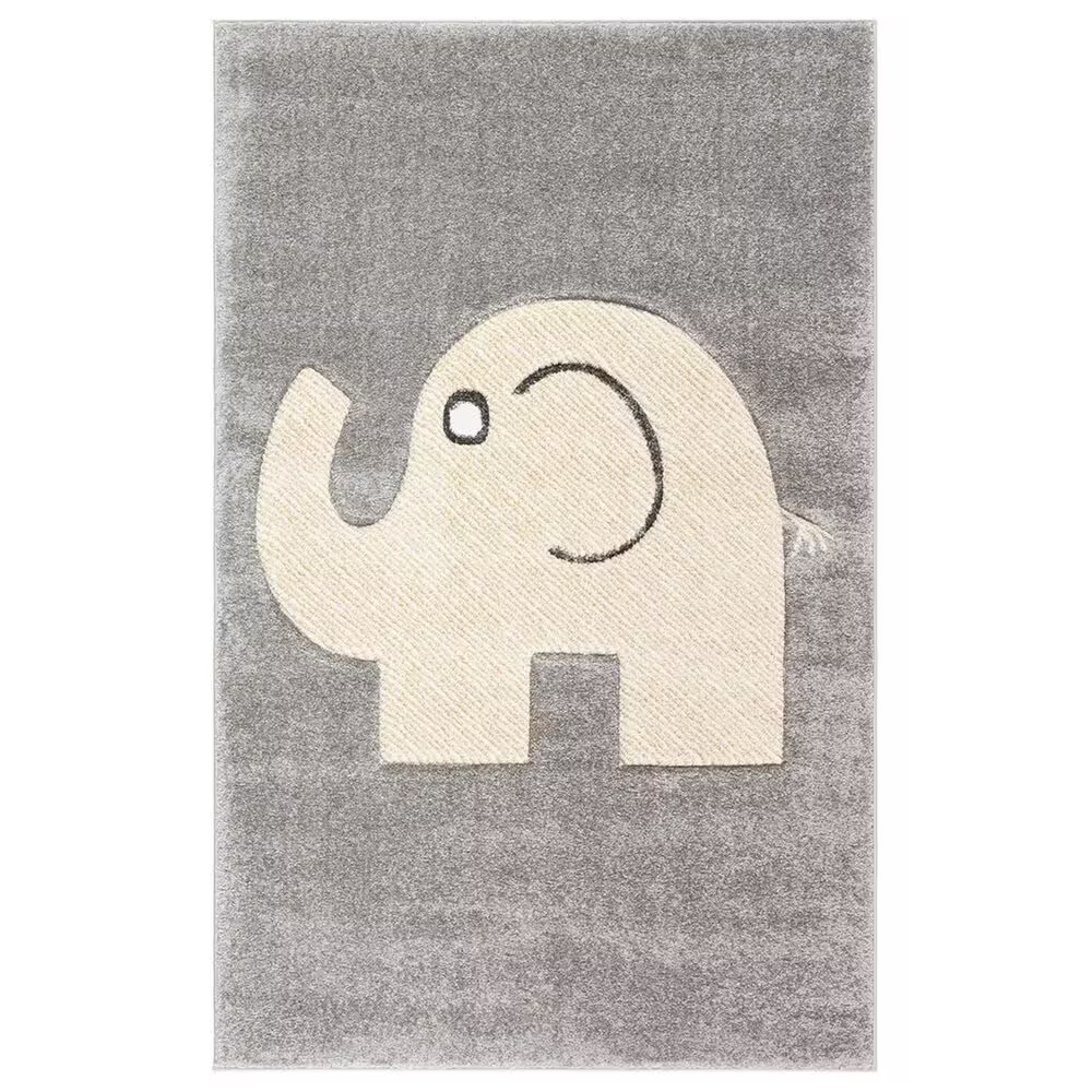 Safavieh Carousel CRK165 4' x 6' Grey and Ivory KidsAreaRug