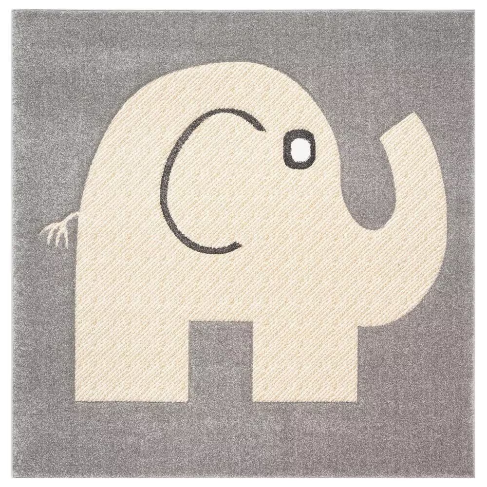 Safavieh Carousel CRK165 6'7" Square Grey and Ivory KidsArea Rug