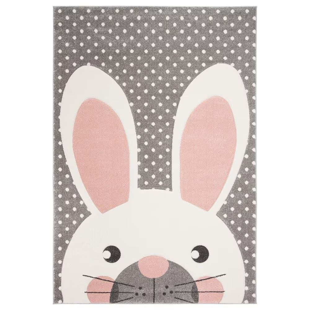 Safavieh Carousel 4' x 6' Pink and Grey KidsArea Rug