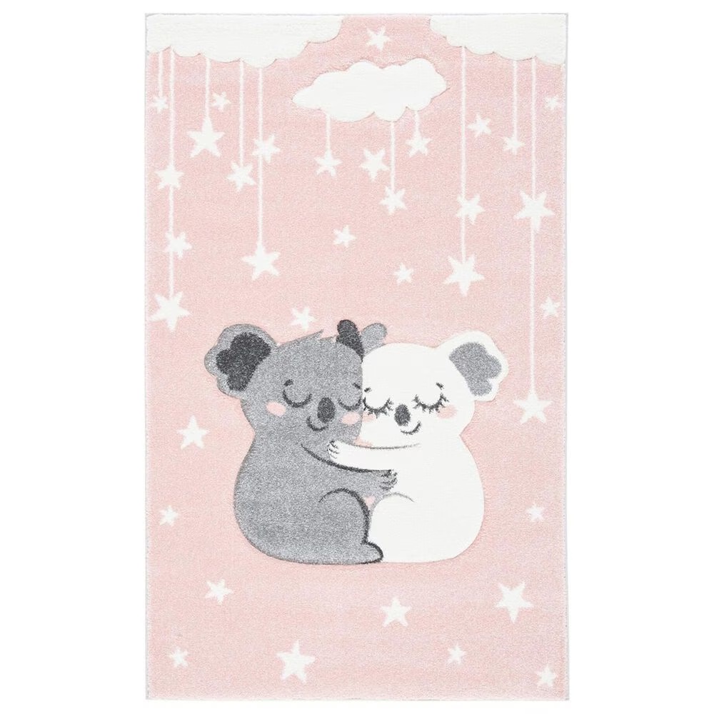Safavieh Carousel 3'3" x 5'3" Pink and White KidsArea Rug