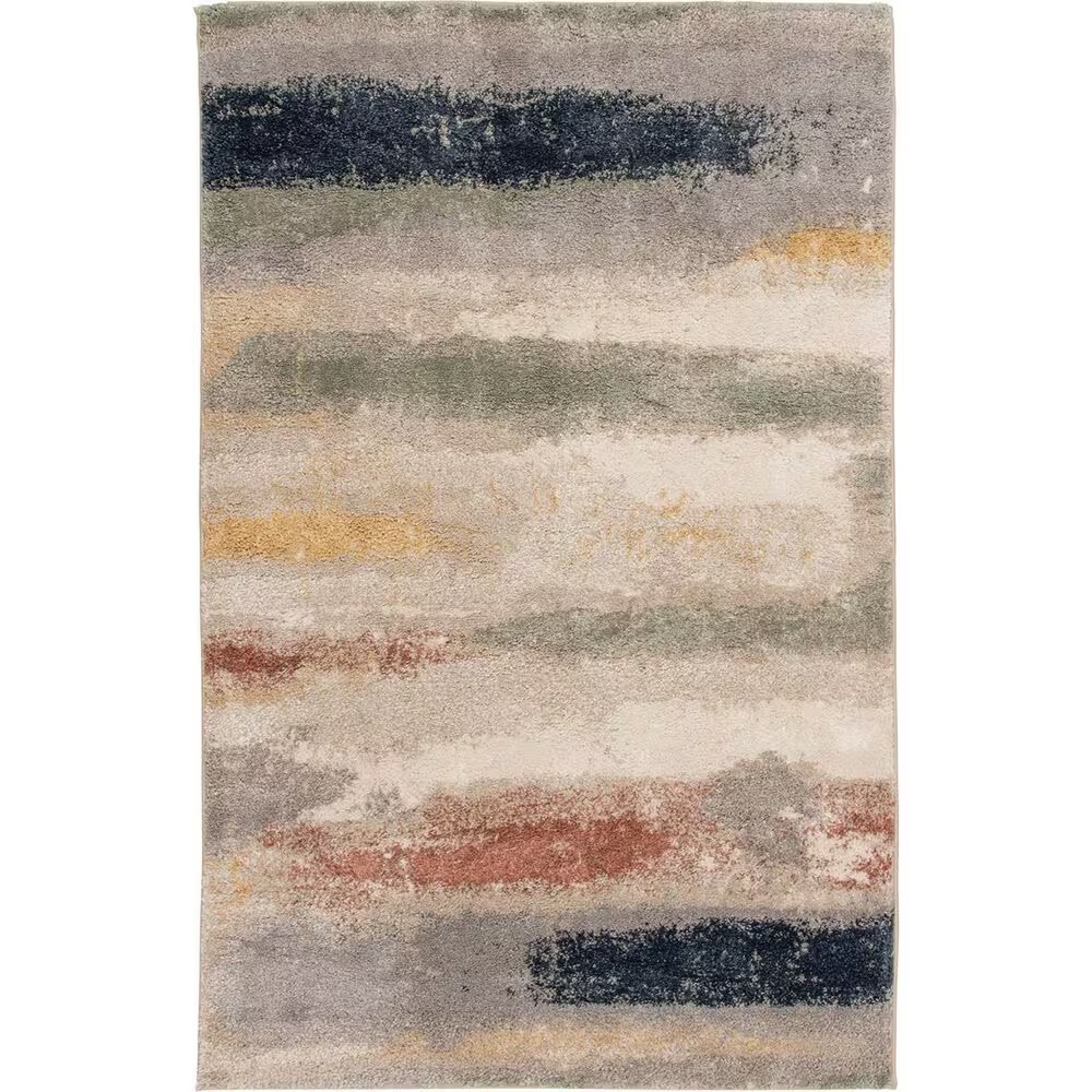 Central Oriental Stonington Amara 7'10" x 9'10" Coconut and Multicolor Area Rug