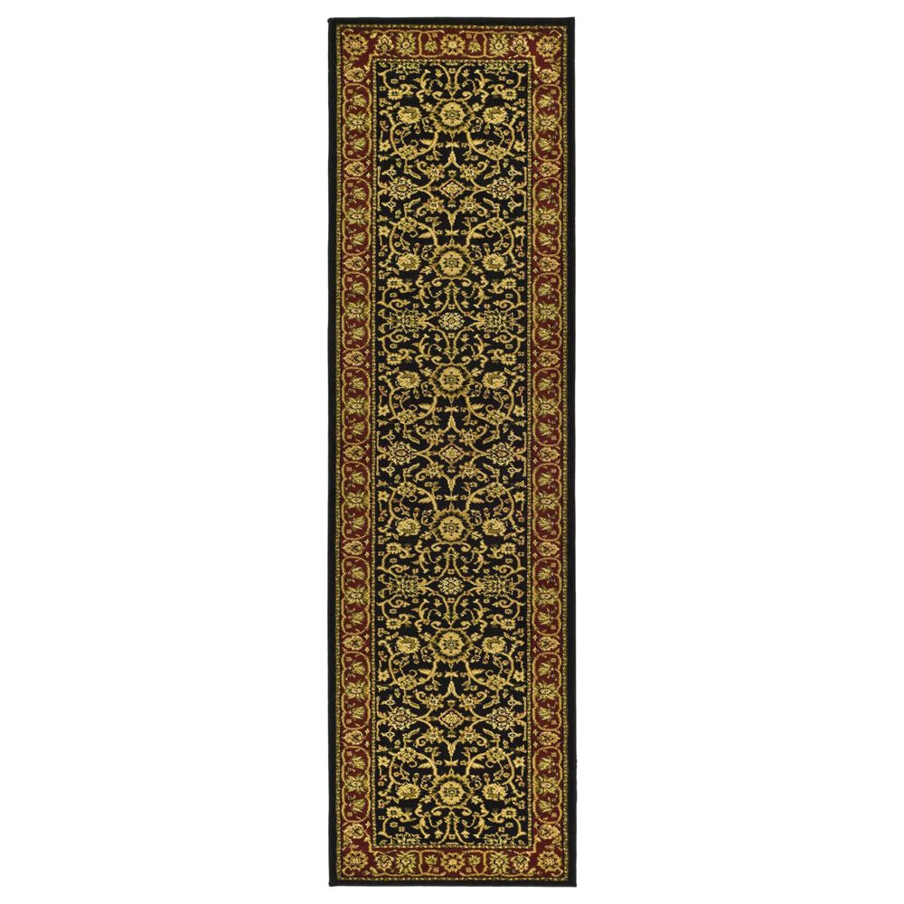 Safavieh Lyndhurst2'3" x 10' Black and Red Runner