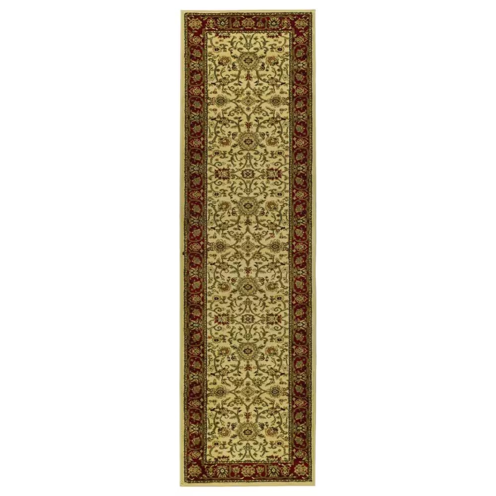 Safavieh Lyndhurst 2'3" x 8' Ivory and Red Runner