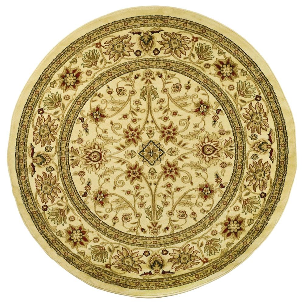 Safavieh Lyndhurst LNH212 5'3" Round Ivory Area Rug