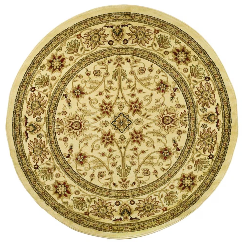 Safavieh Lyndhurst LNH212 8' Round Ivory Area Rug