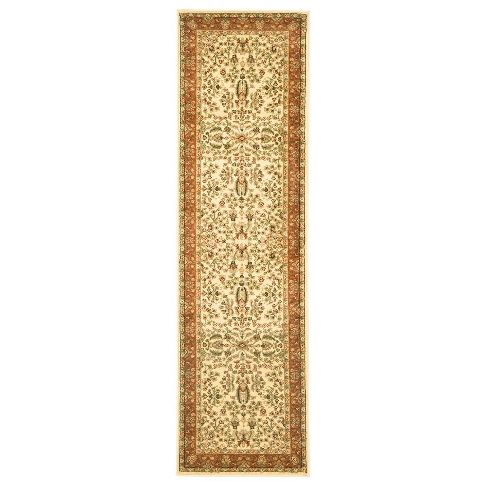 Safavieh Lyndhurst LNH214 2'3" x 10' Ivory and Rust Runner