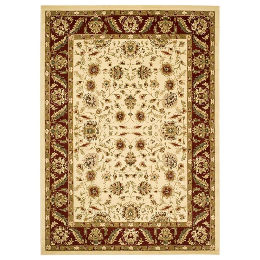 Safavieh Lyndhurst LNH215 9' x 12' Ivory and Red Area Rug