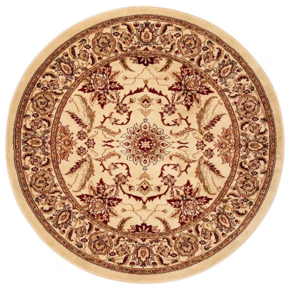 Safavieh Lyndhurst LNH216 8' Round Ivory Area Rug