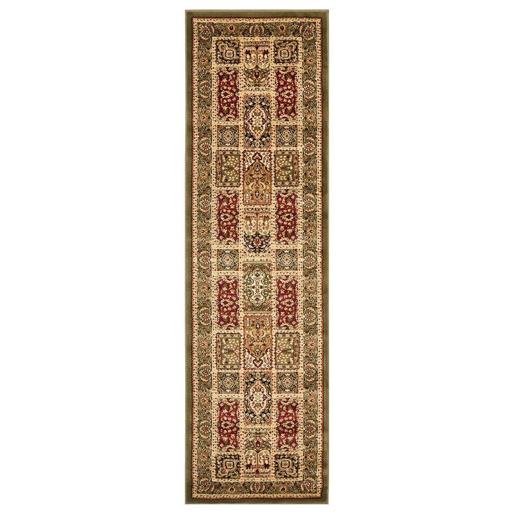 Safavieh Lyndhurst 2'3" x 14' Multicolor and Green Runner