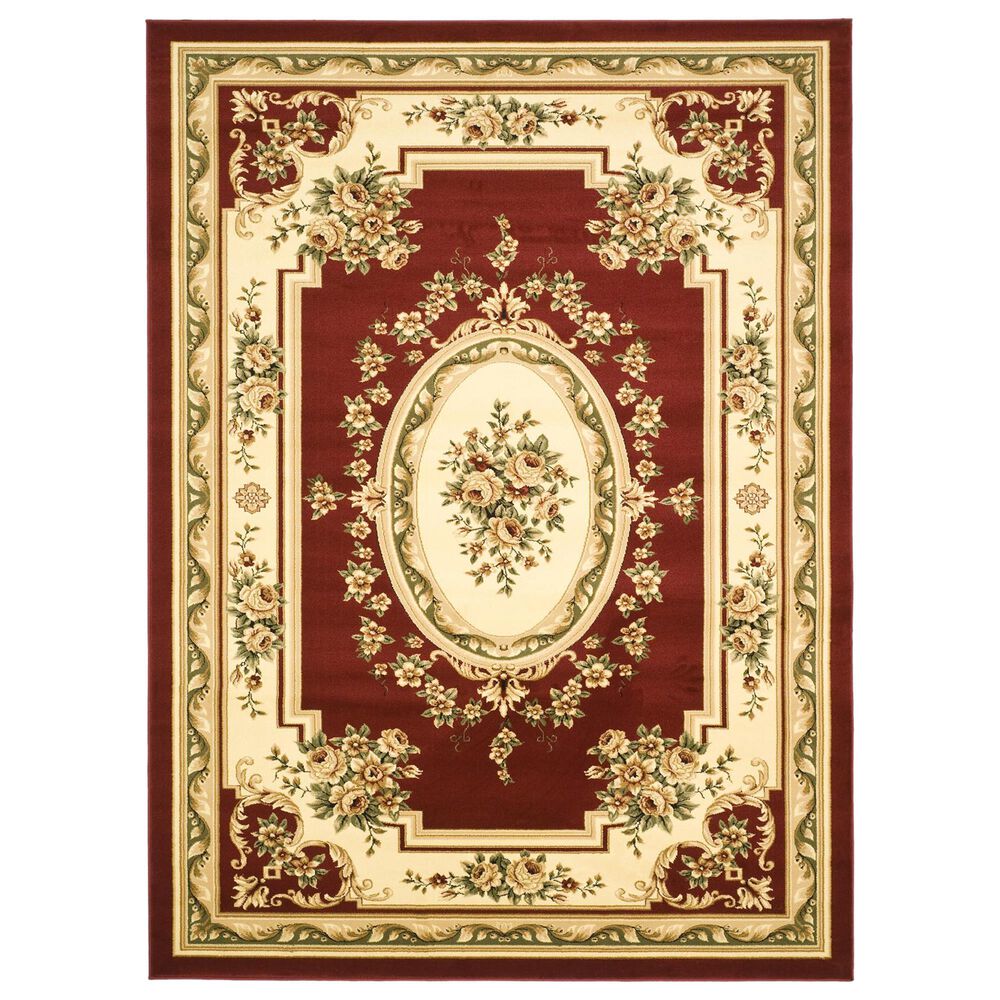 Safavieh Lyndhurst LNH218 9' x 12' Red and Ivory Area Rug