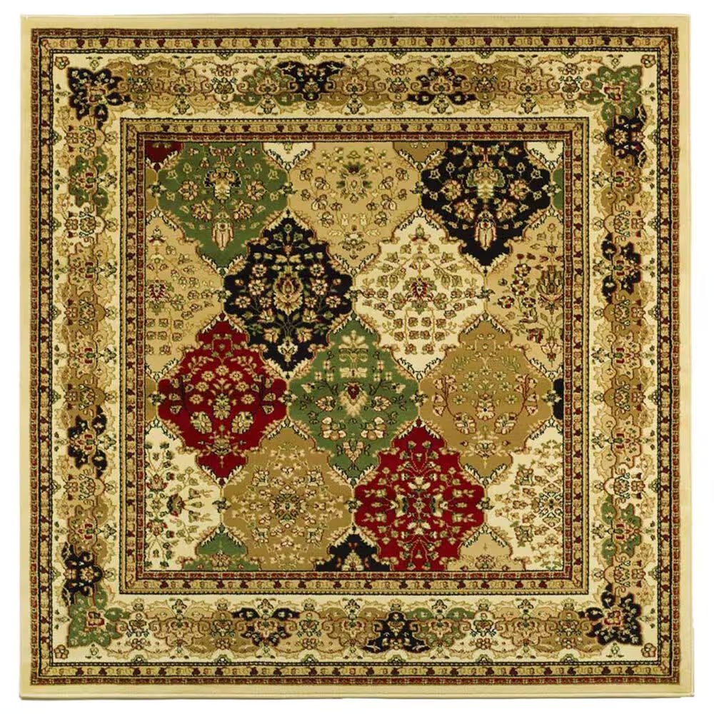 Safavieh Lyndhurst LNH221 6' Square Multicolor and Ivory Runner