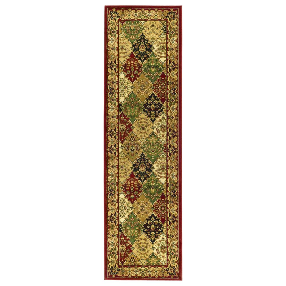 Safavieh Lyndhurst LNH221 2'3" x 20' Multicolor and Red Runner