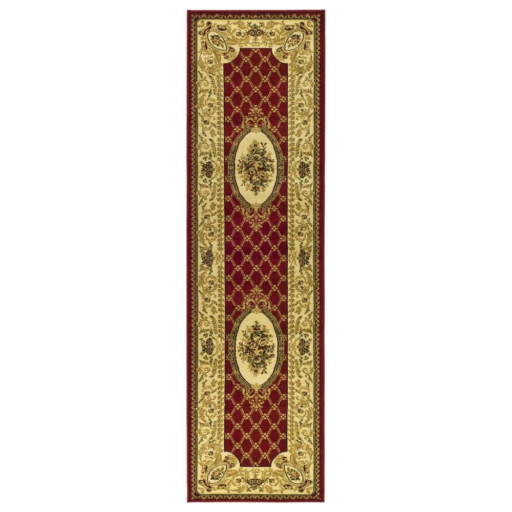 Safavieh Lyndhurst LNH223 2'3" x 8' Red and Ivory Runner