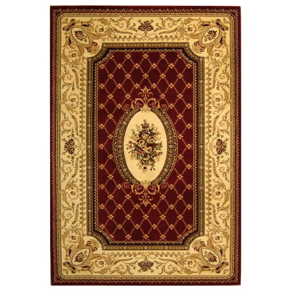 Safavieh Lyndhurst LNH223 5'3" x 7'6" Red and Ivory Area Rug