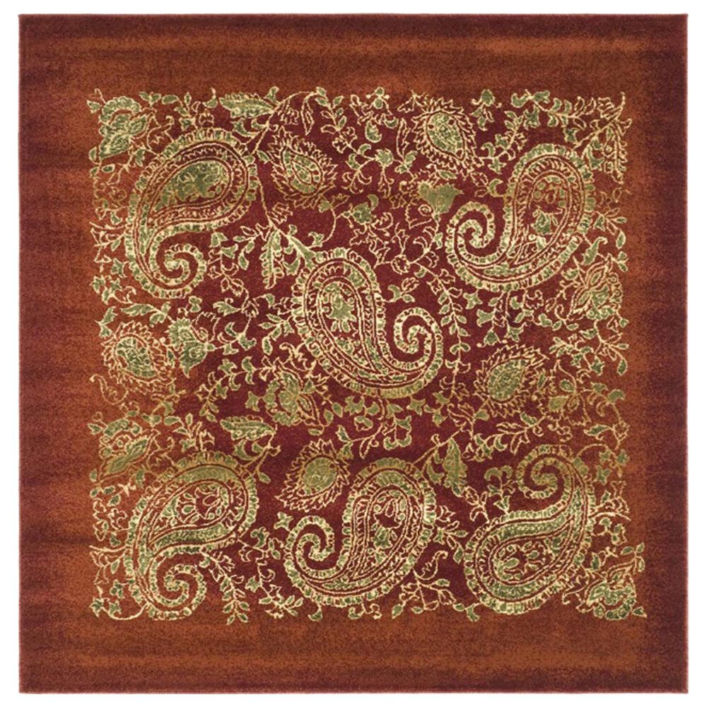 Safavieh Lyndhurst 6' Square Red and Multicolor Runner