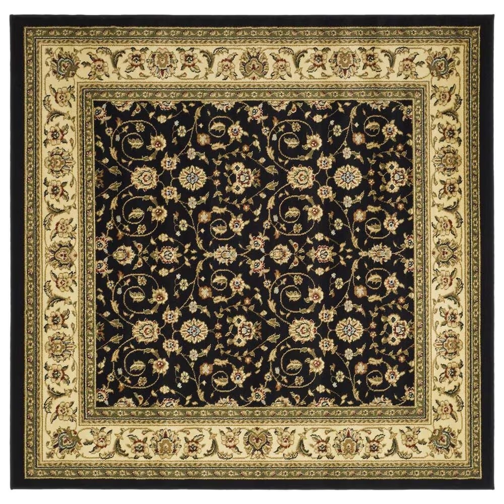 Safavieh Lyndhurst6' Square Black and Ivory Runner