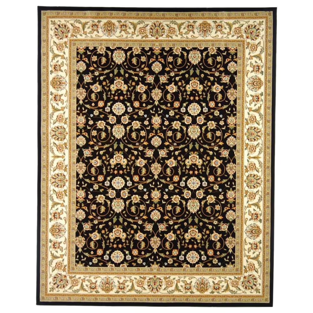Safavieh Lyndhurst LNH316 9' x 12' Black and Ivory Area Rug