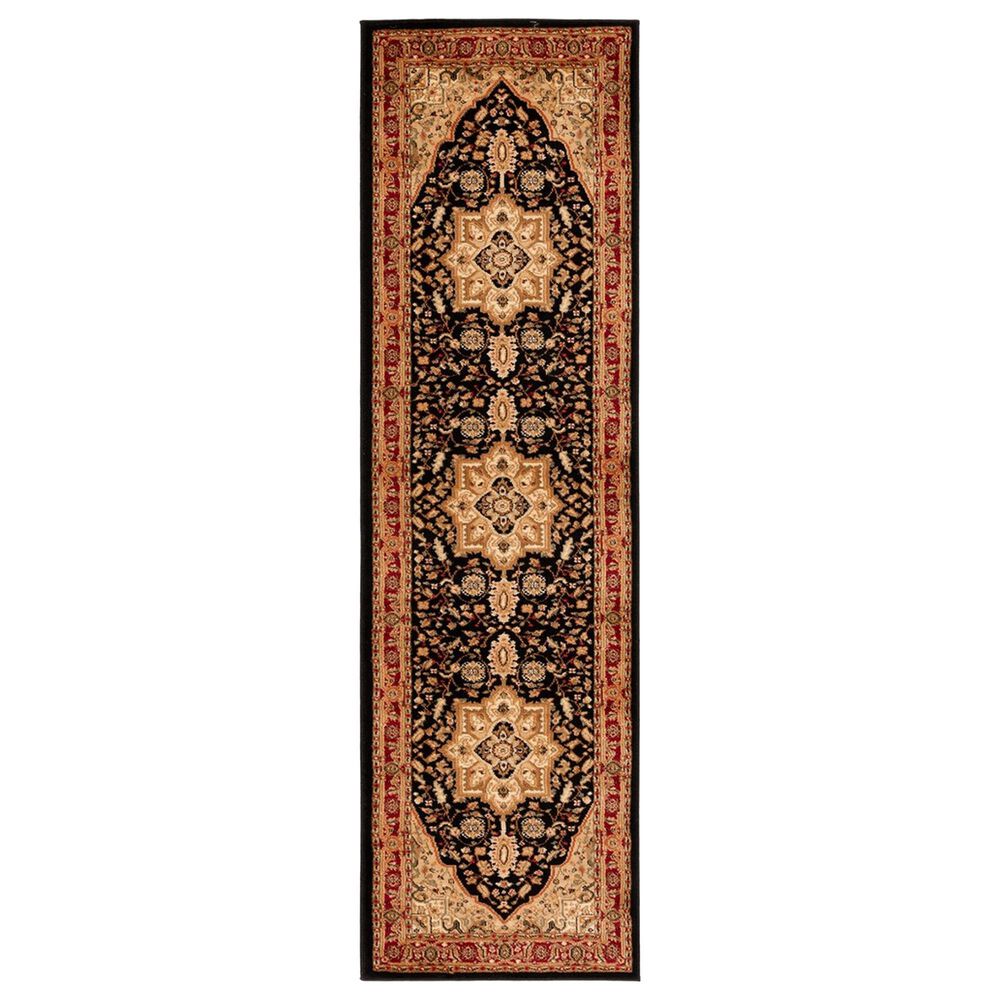 Safavieh Lyndhurst LNH330 2'3" x 8' Black and Red Runner