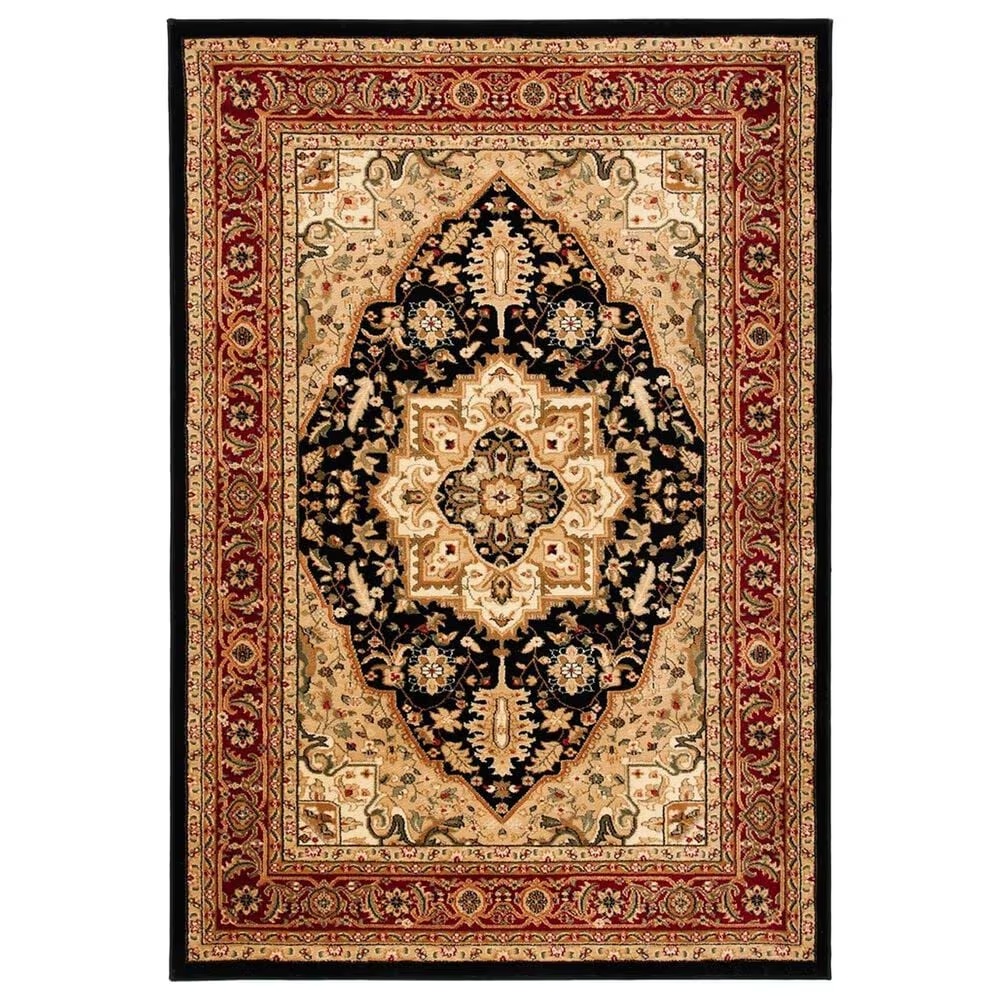 Safavieh Lyndhurst LNH330 3'3" x 5'3" Black and Red Area Rug