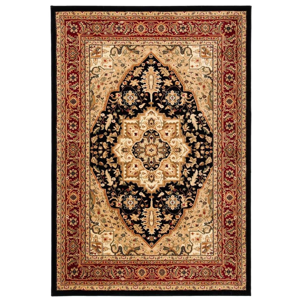 Safavieh Lyndhurst LNH330 4' x 6' Black and Red Area Rug