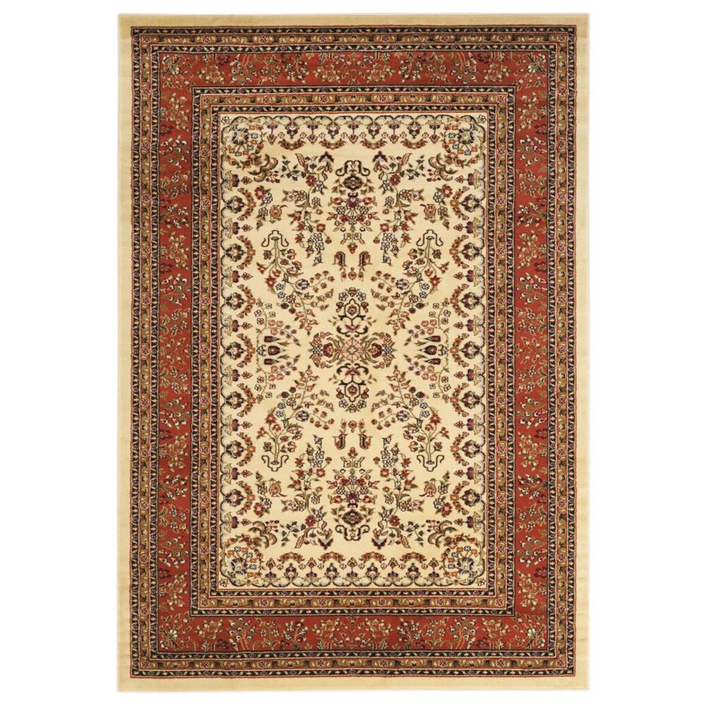Safavieh Lyndhurst 9' x 12' Ivory and Rust Area Rug