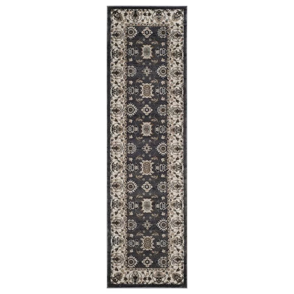 Safavieh Lyndhurst LNH332 2'3" x 12' Grey and Cream Runner