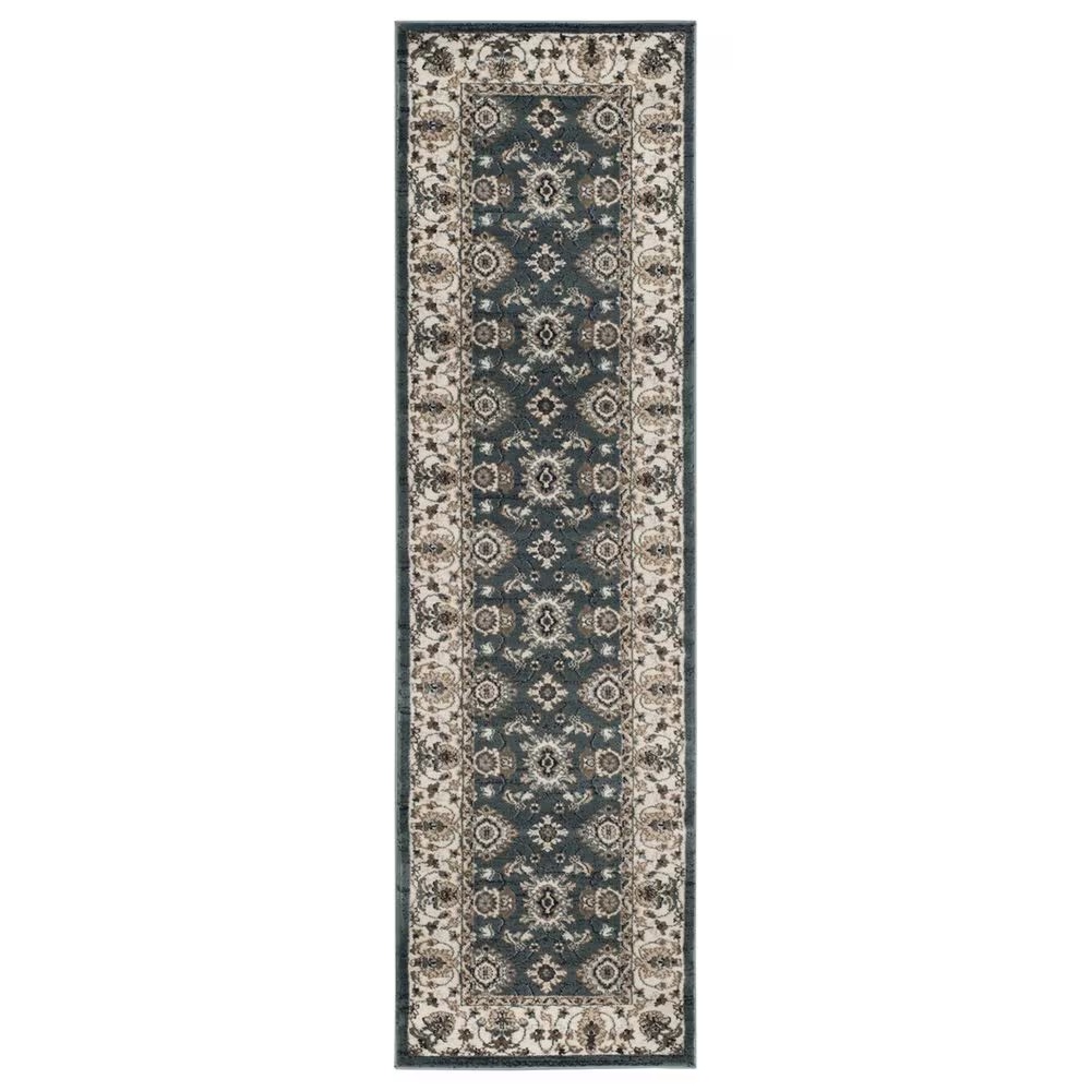 Safavieh Lyndhurst 2'3" x 12' Teal and Cream Runner