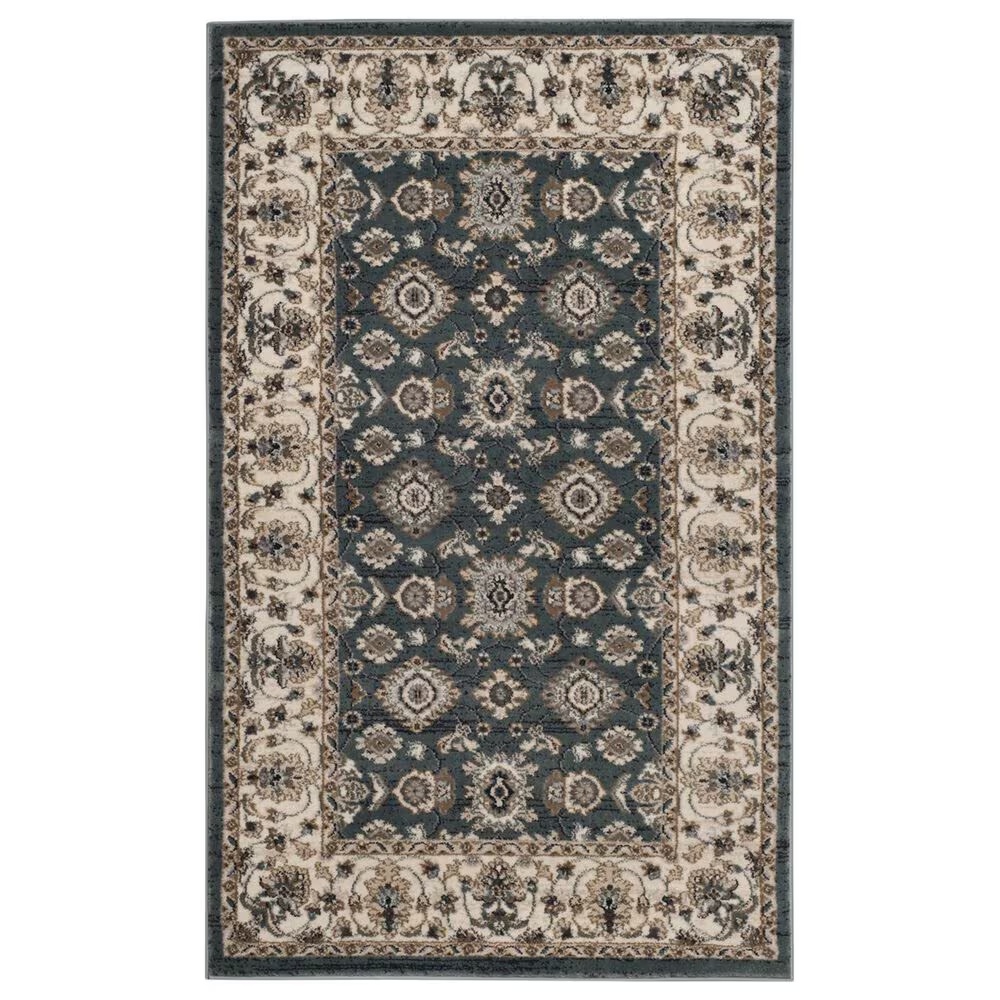 Safavieh Lyndhurst LNH332 3'3" x 5'3" Teal and Cream Area Rug