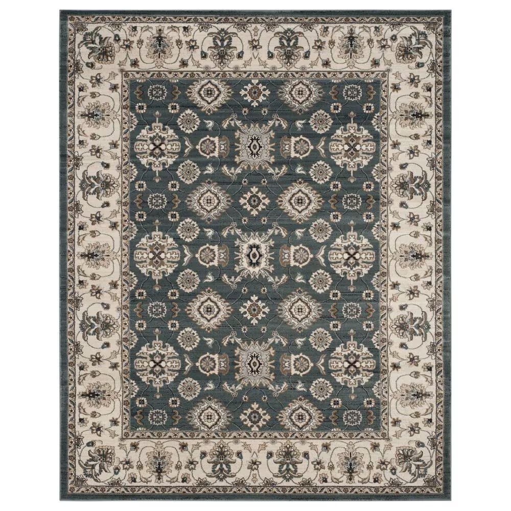 Safavieh Lyndhurst LNH332 8' x 10' Teal and Cream Area Rug