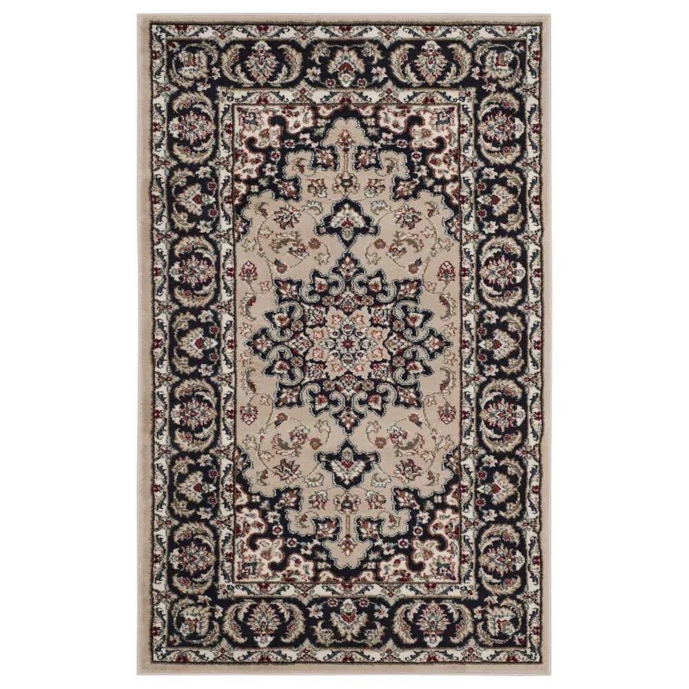 Safavieh Lyndhurst 4' x 6' Cream and Anthracite Area Rug